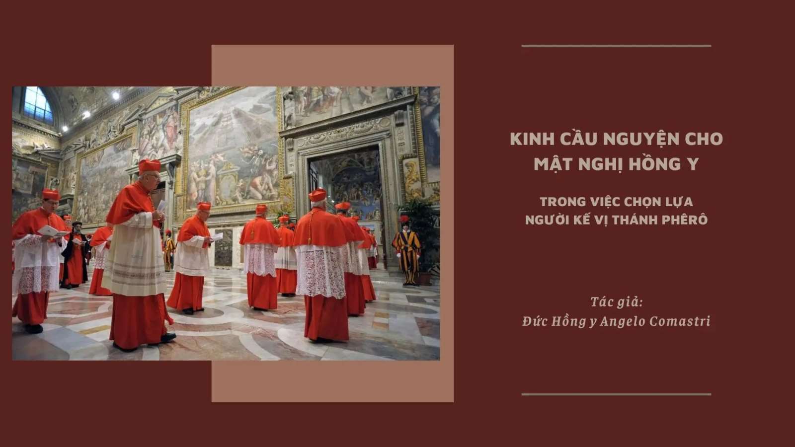KINH CẦU NGUYỆN CHO MẬT NGHỊ HỒNG Y
