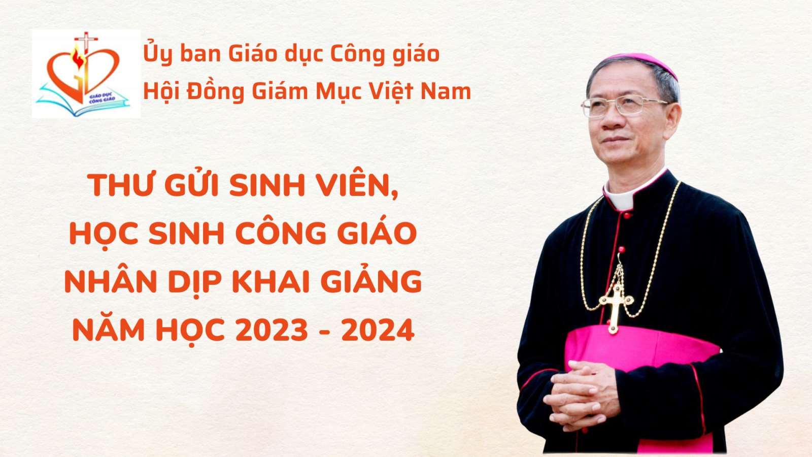 Thư gửi sinh viên, học sinh Công giáo nhân dịp khai giảng năm học 2023 - 2024